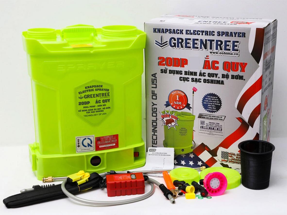 Greentree 20DP phù hợp cho phun khử trùng chuồng trại và vệ sinh khuôn viên.