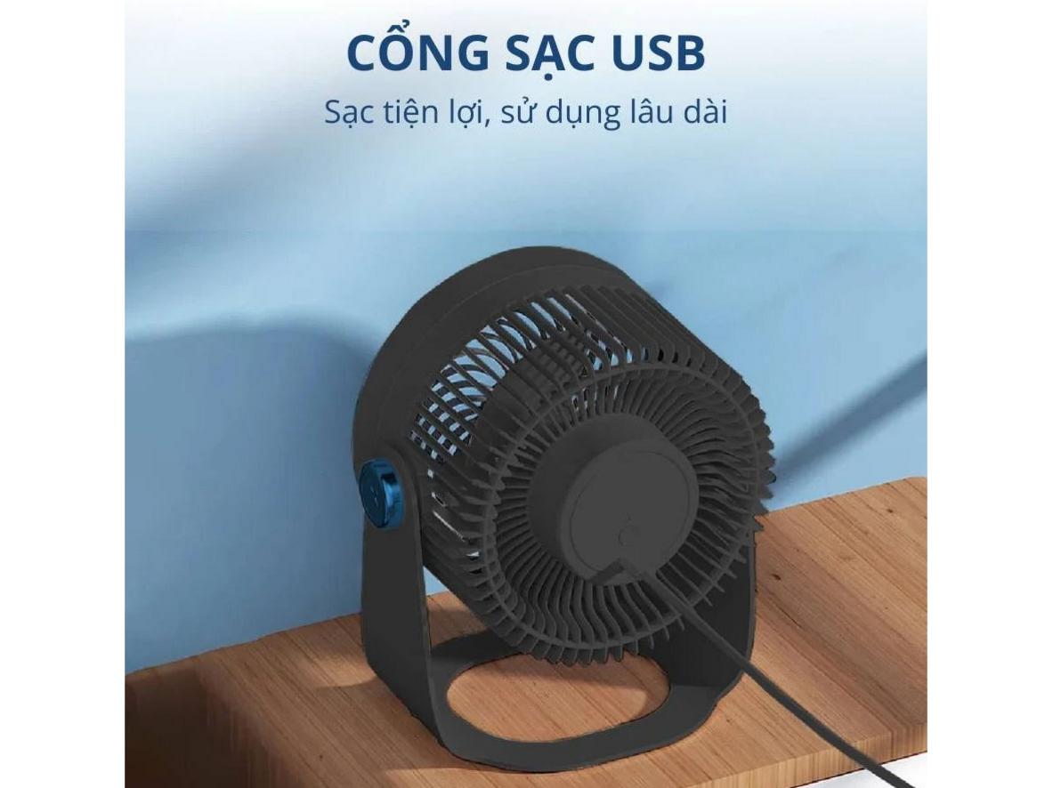 Pin Lithium 4.000mAh giúp Kachi MK372 hoạt động ổn định khi mất điện.