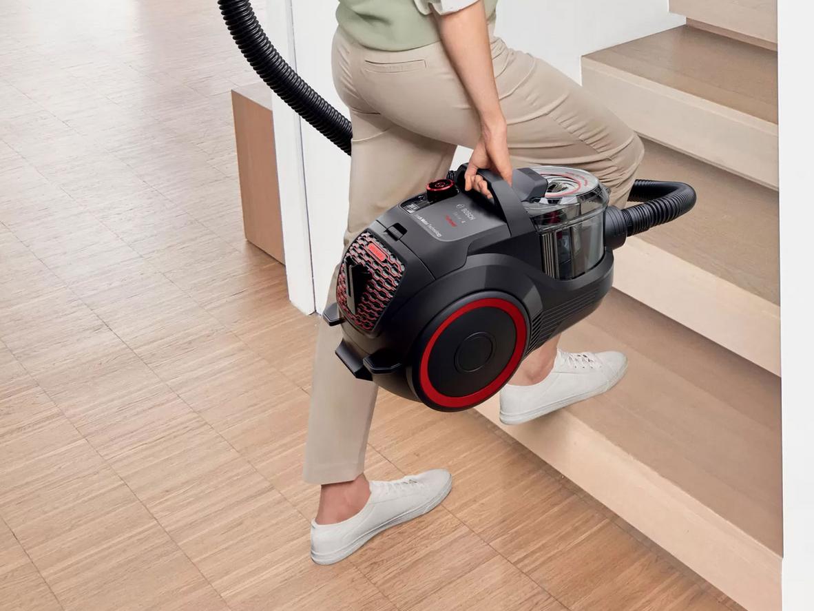 Power AirCycle giúp Bosch BGS21WPOW duy trì lực hút ổn định khi dọn dẹp liên tục.