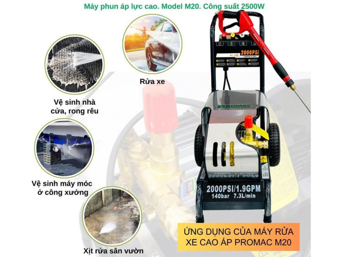 Mô tơ cảm ứng từ giúp Promac M20 chạy ổn định trong thời gian dài.