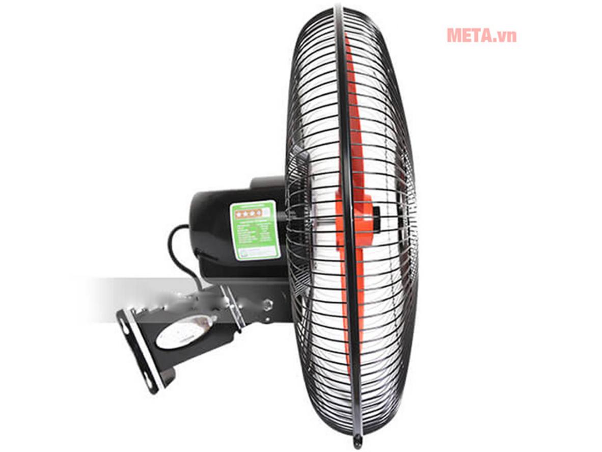 Động cơ bạc đạn và lõi mô tơ dây đồng giúp quạt treo tường Ching Hai W18CĐ chạy bền, ổn định.