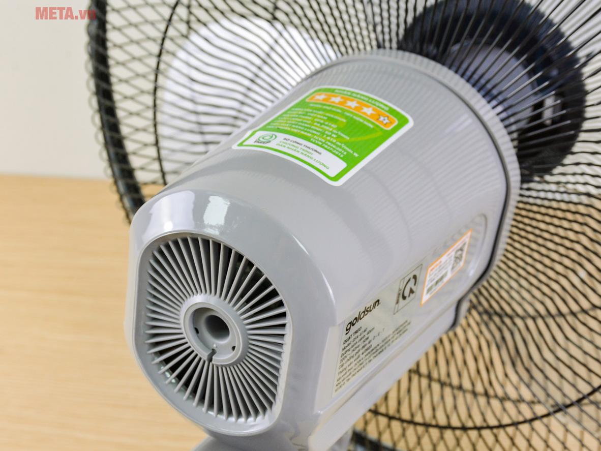 Công suất 50W và lưu lượng gió 80 m3/phút giúp Goldsun GFA-6140 làm mát nhanh.