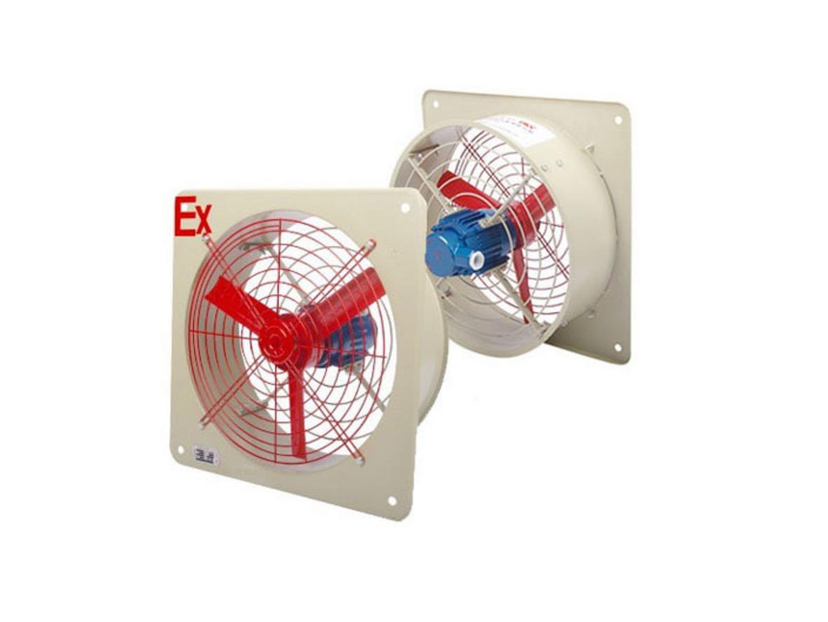 Thiết kế gắn tường của quạt phòng nổ Sunfan BFAG-500 giúp tối ưu luồng gió trong nhà xưởng.