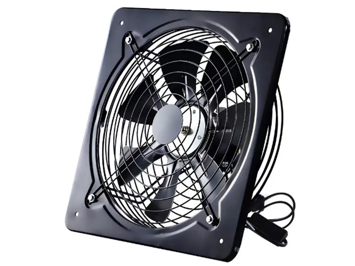 Quạt thông gió vuông dân dụng FD350 (400mmx400mm) lắp gọn trên tường, hút mùi nhanh cho không gian kín.