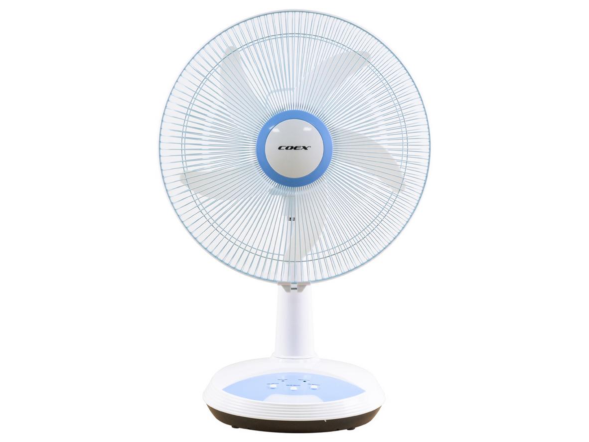 Quạt tích điện Coex CF-7114R 24W, giải pháp làm mát dự phòng cho gia đình