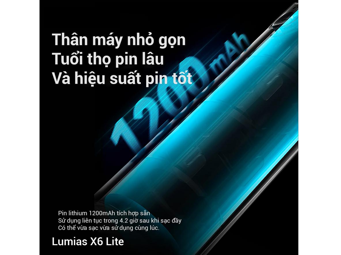 Lumias X6 Lite có 5 tốc độ gió, gọn nhẹ và phù hợp dùng hằng ngày.