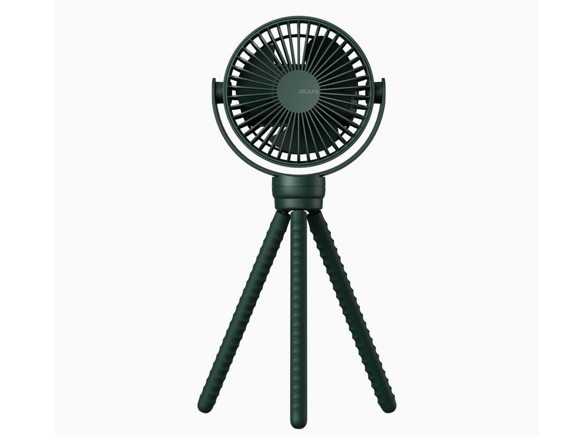 Quạt tích điện Mini Jisulife FA24 nhỏ gọn, xoay 720° và dùng êm 25dB.