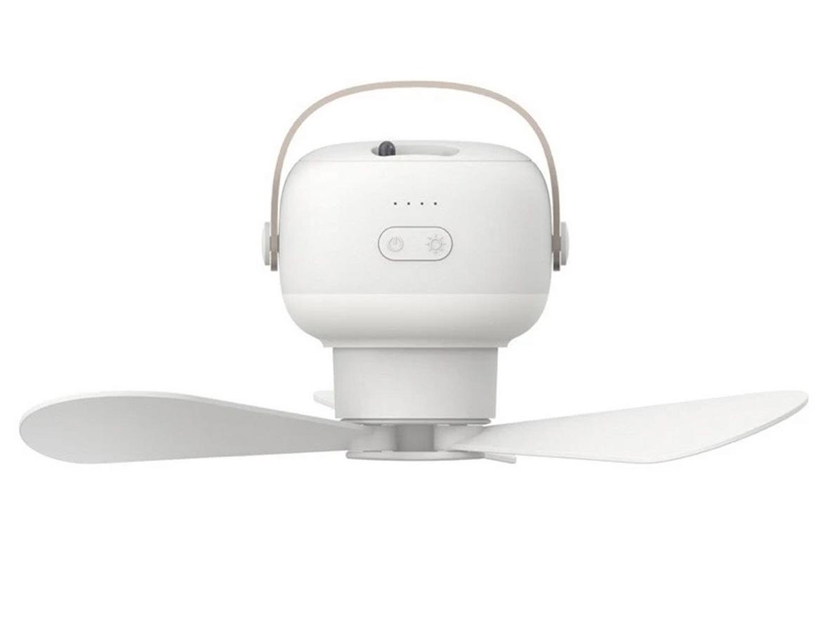 Quạt trần đa năng USB Tiross TS2286 gọn nhẹ, vừa làm mát vừa chiếu sáng.