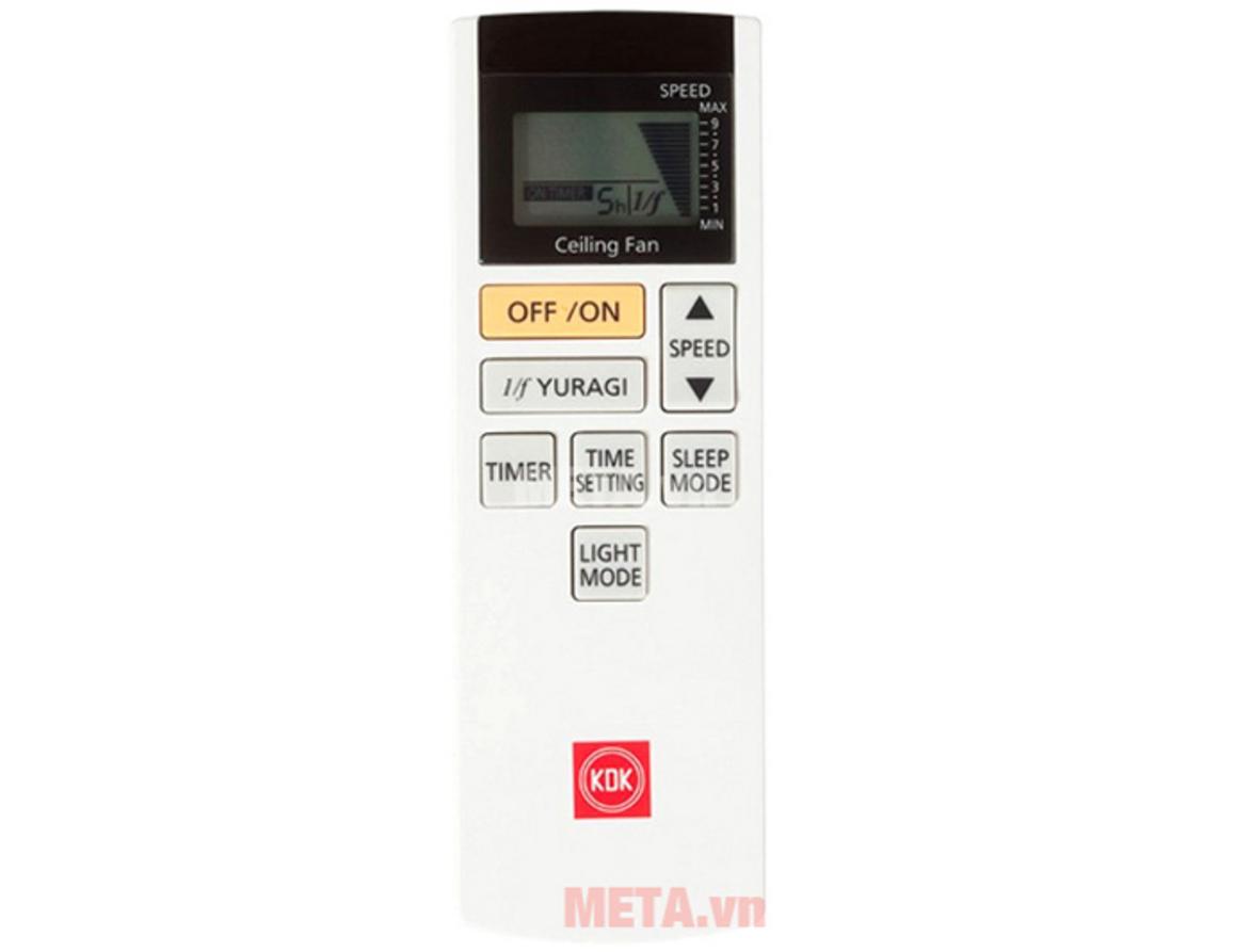 Động cơ DC, 5 cánh 3D và điều khiển LCD giúp KDK U60FW vận hành êm, mát rộng.