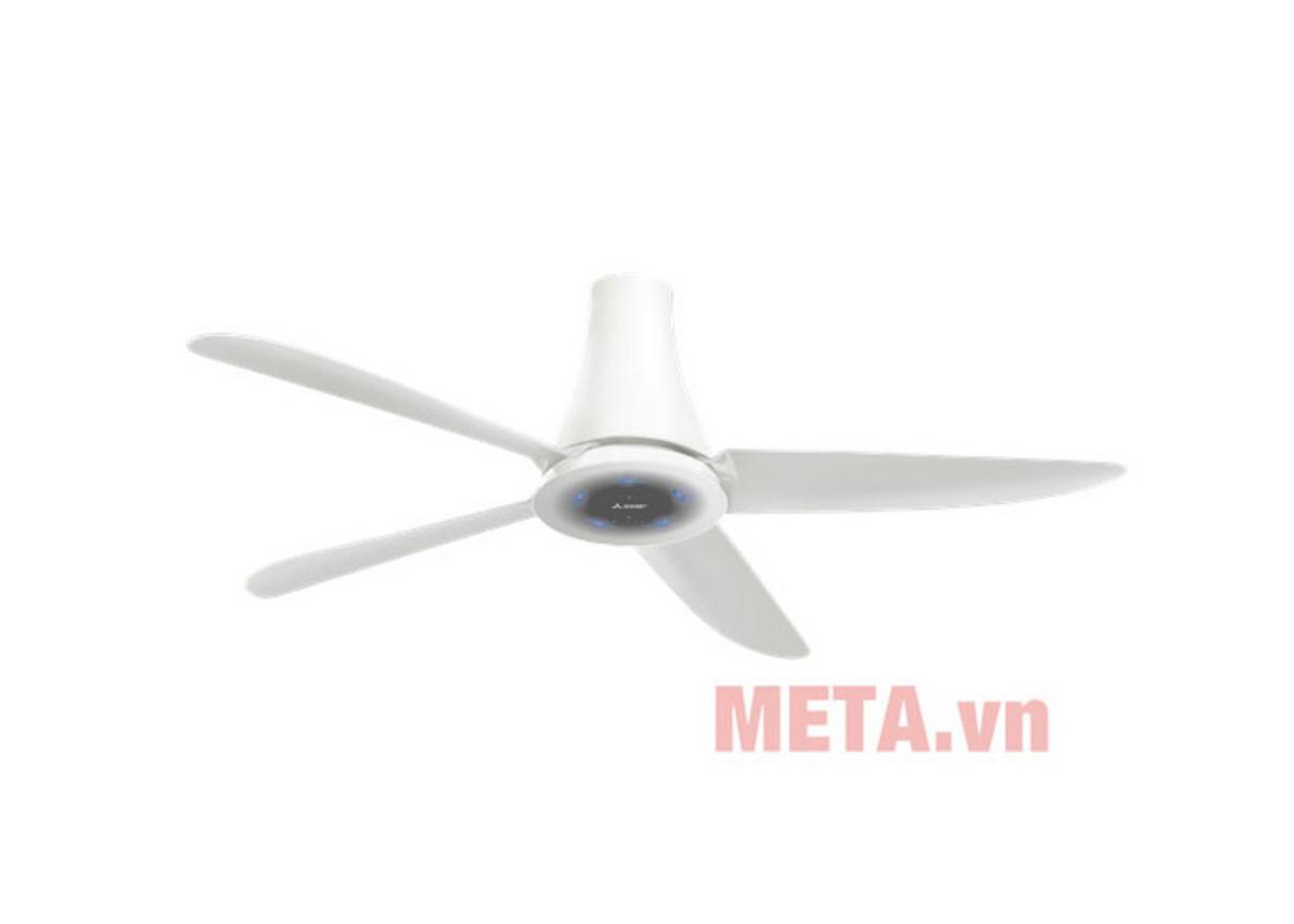 Cánh ABS, motor bạc đạn và remote của quạt trần Mitsubishi C56-RW4/RA4.