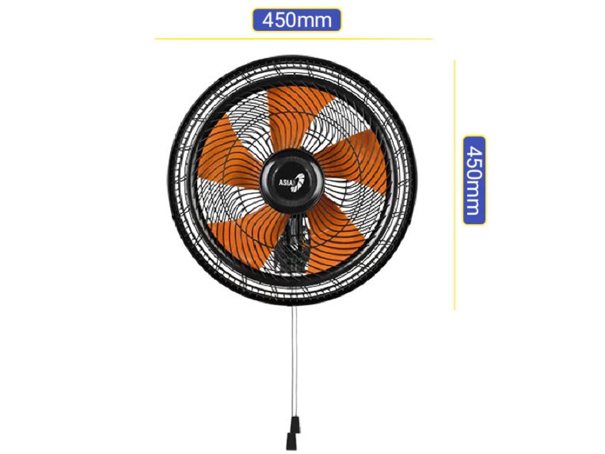 Công suất 80W và lưu lượng gió 104–106 m³/phút giúp quạt làm mát nhanh cho không gian đông người.