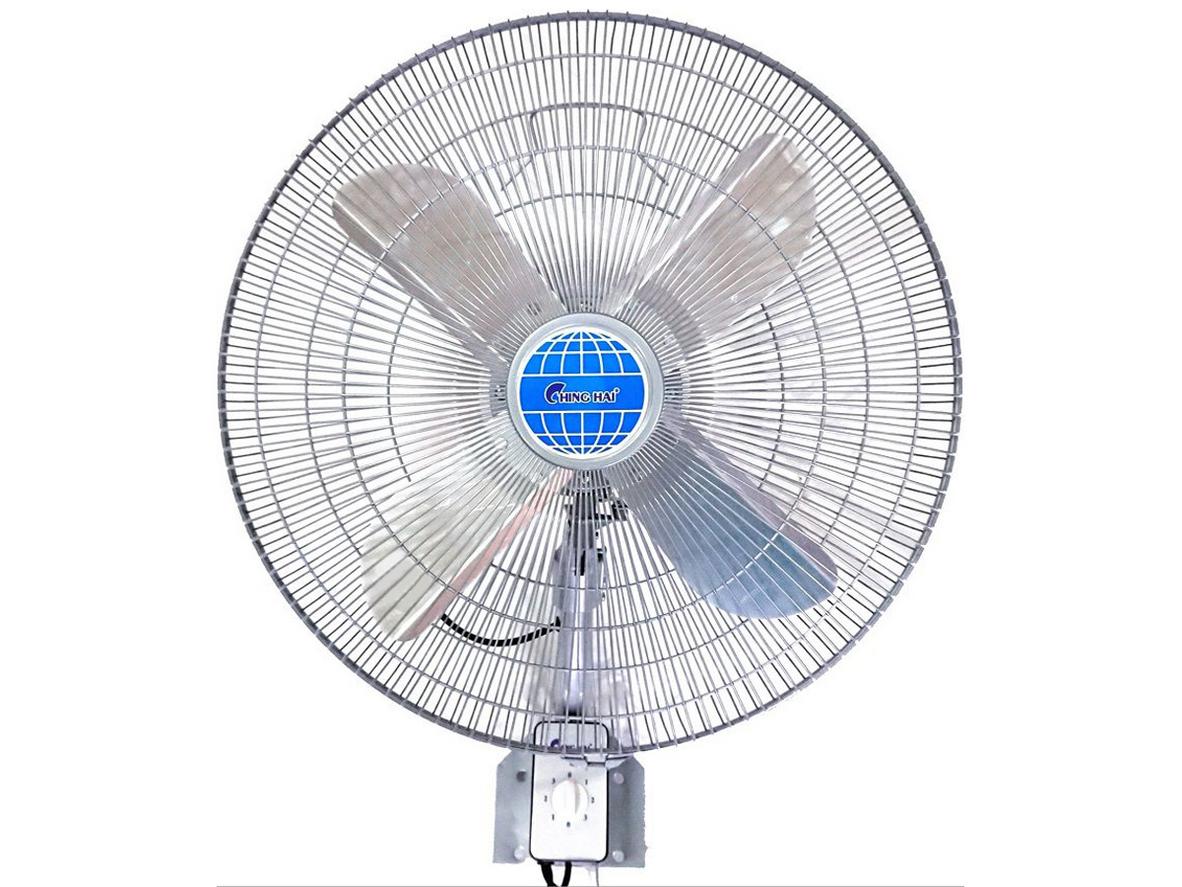 Quạt treo tường công nghiệp Ching Hai W9199 gọn diện tích, làm mát mạnh cho không gian kinh doanh.