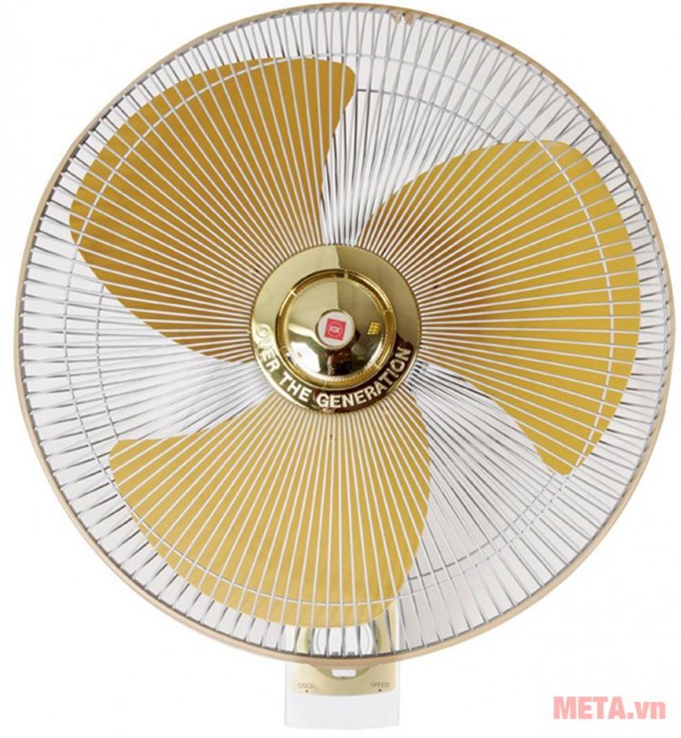 Quạt treo tường KDK M40C với thiết kế treo tường gọn, phù hợp không gian gia đình và cửa hàng nhỏ.