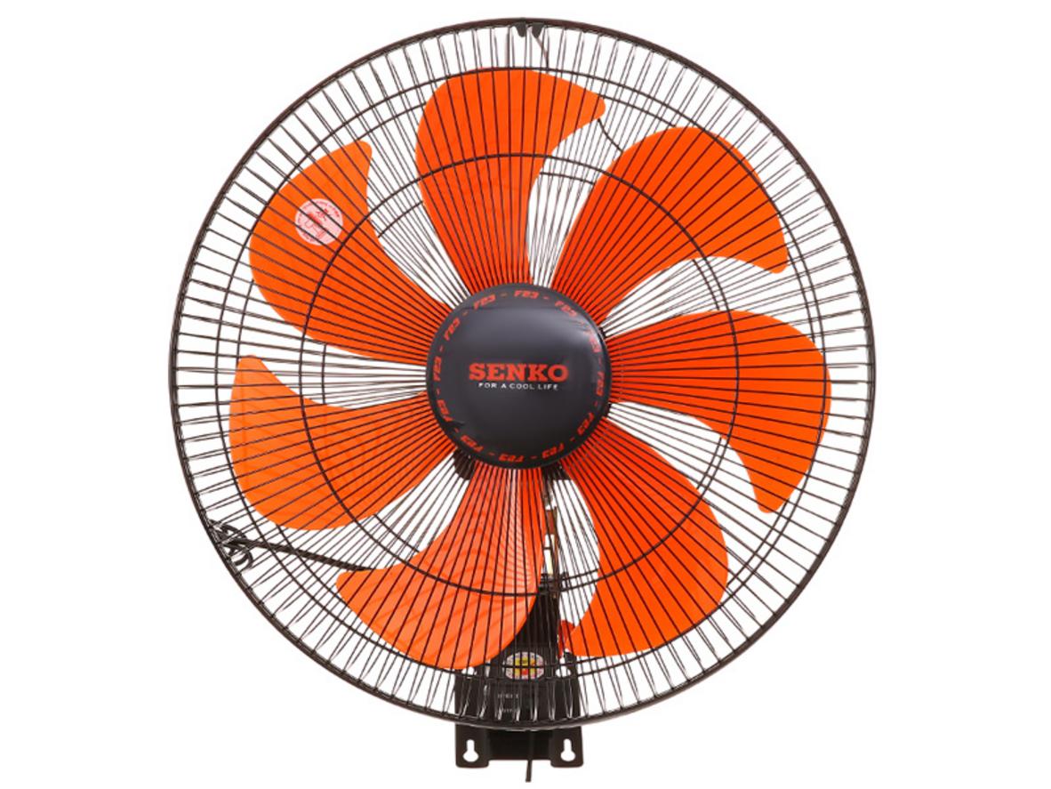 Quạt treo tường Senko TC1622 65W gọn diện tích, phù hợp phòng nhỏ và quán ăn.