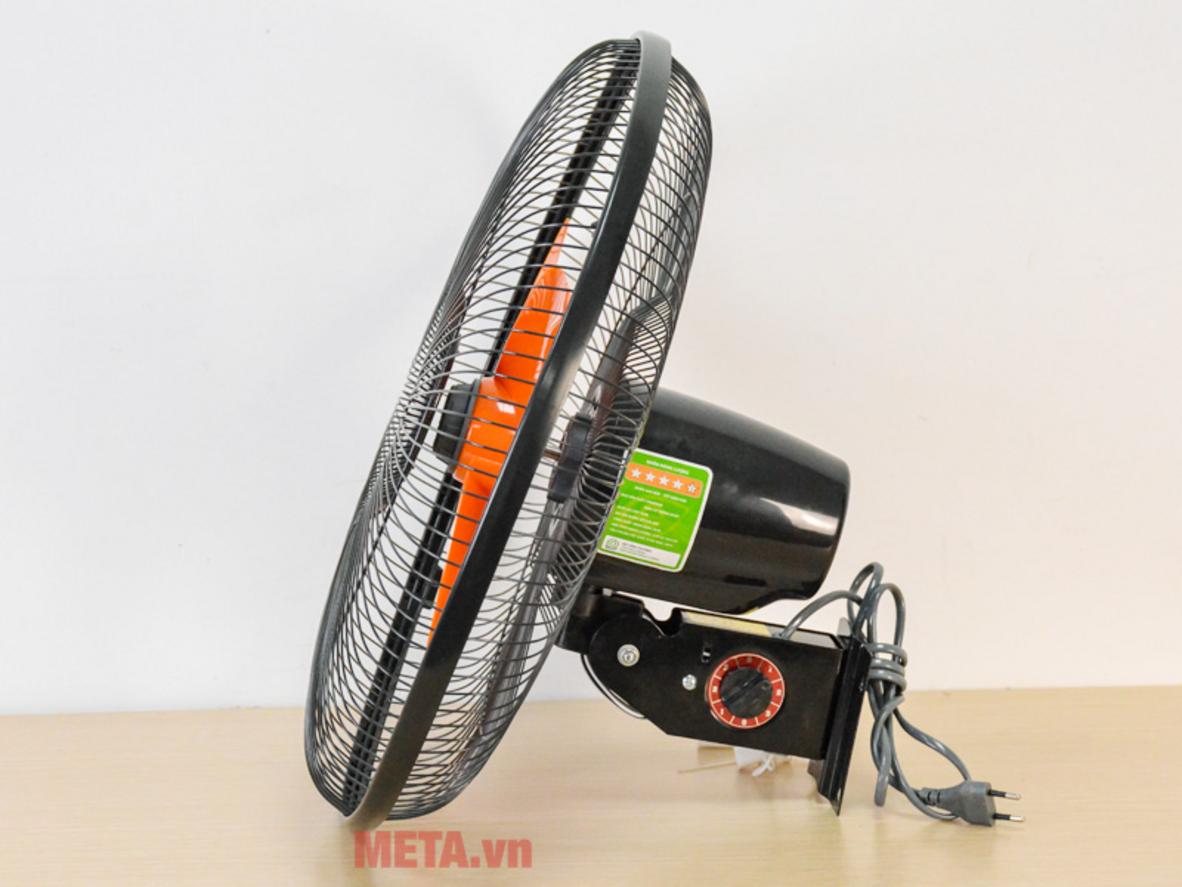 3 tốc độ gió và góc quay 87 độ giúp quạt phân phối gió rộng, dễ điều chỉnh theo nhu cầu.