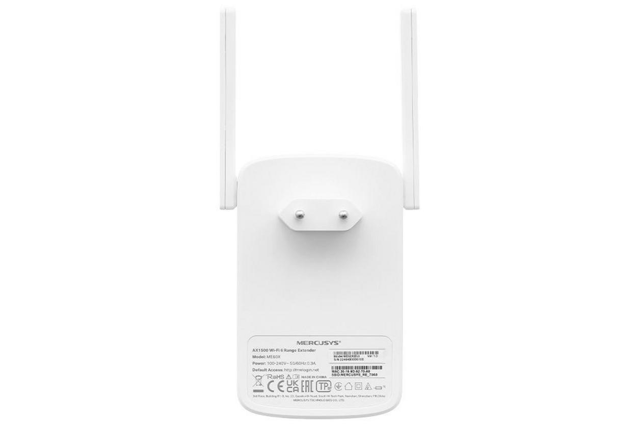 ME60X dùng Wi‑Fi 6 AX1500 và 2 băng tần để mở rộng sóng ổn định.