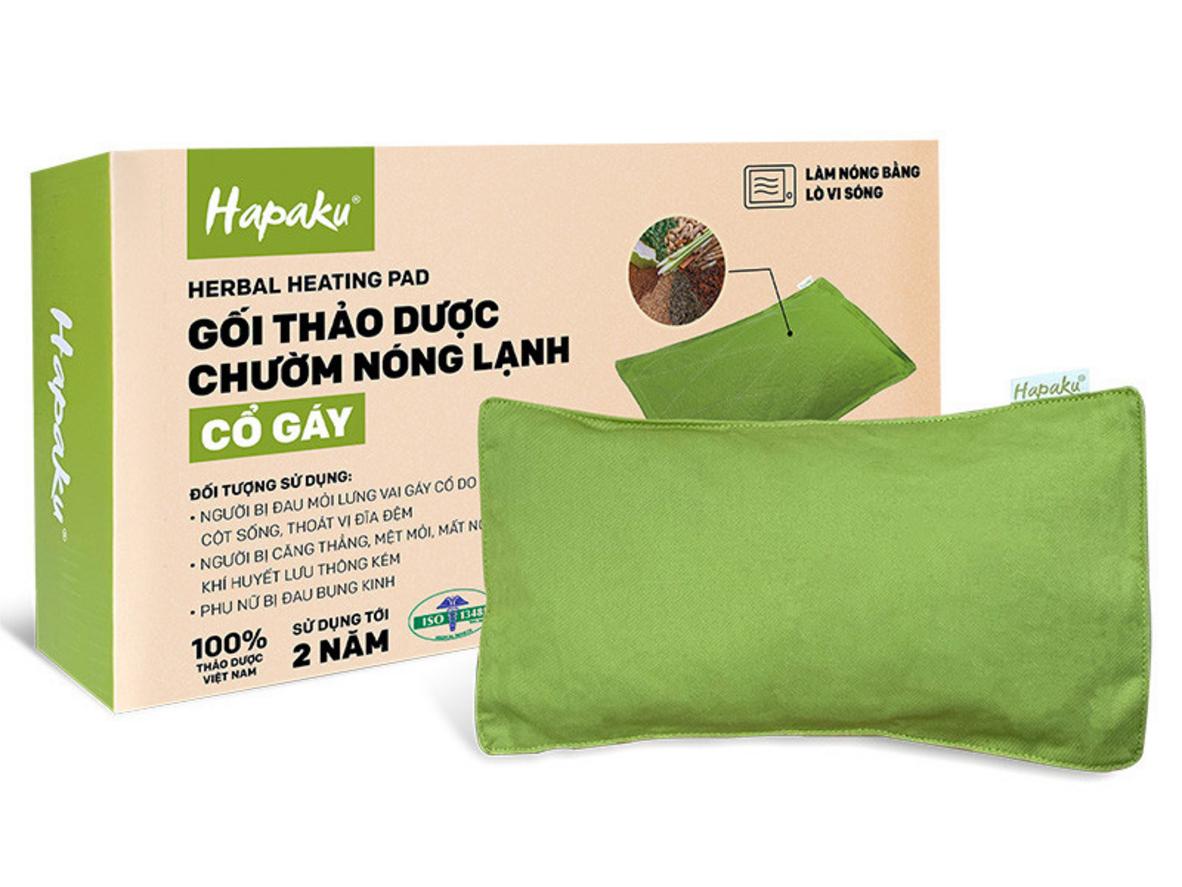 Lõi 100% thảo dược tự nhiên của gối chườm Hapaku.
