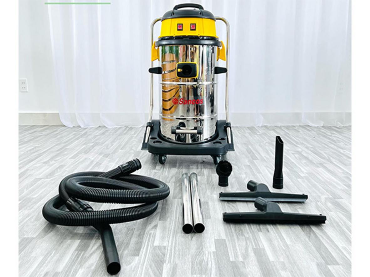 Vỏ inox và nhựa ABS giúp máy bền hơn khi dùng trong môi trường ẩm và di chuyển nhiều.