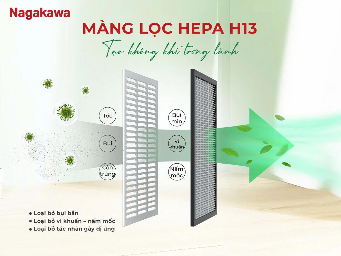 Tính năng sấy quần áo hỗ trợ làm khô đồ trong mùa mưa nồm.