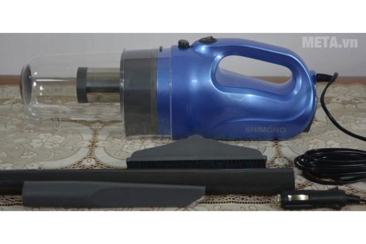 Cyclone, HEPA và phụ kiện hút khe giúp Shimono SVC1016-C làm sạch xe nhanh hơn.