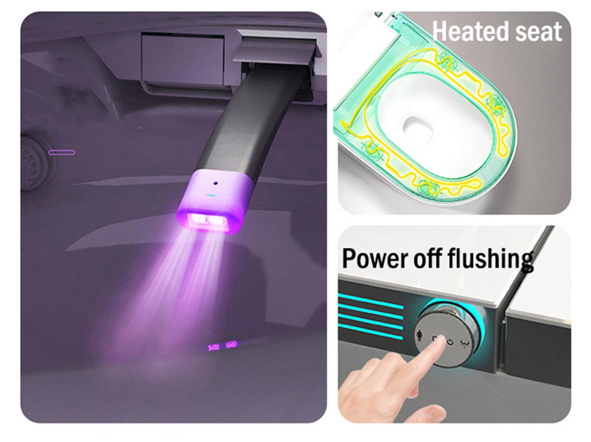 Men sứ chống bám bẩn và khử khuẩn UV hỗ trợ giữ bề mặt sạch hơn.