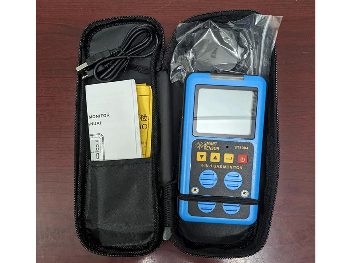 ST8904 giúp kiểm tra O2, CO, H2S và LEL nhanh trước khi vào hầm kín.