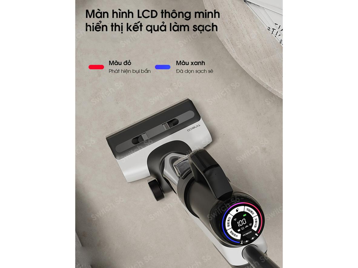 Bộ phụ kiện chổi lau mềm, đầu hút diệt ve và đầu hút kẽ hở của Tineco Switch S6.