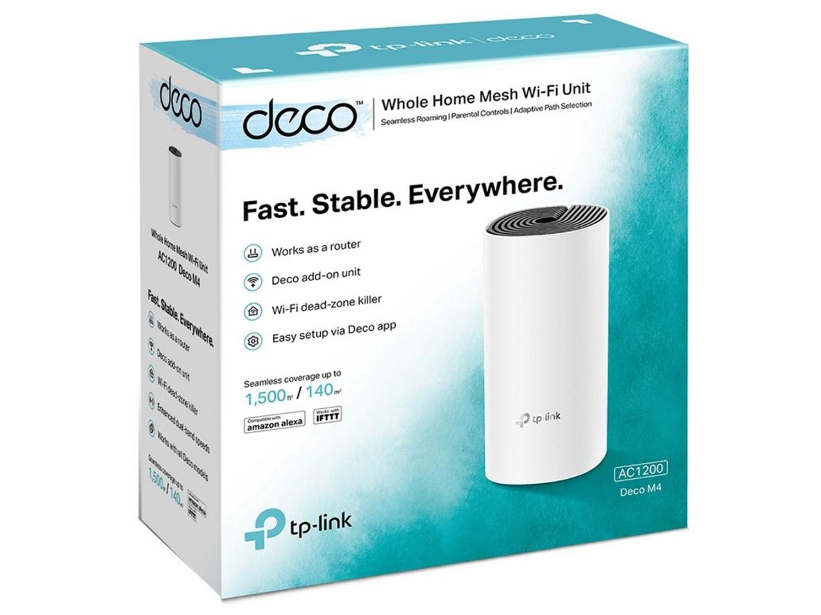 Deco M4 tạo mạng Mesh thống nhất, roaming mượt và phủ sóng ổn định cho toàn nhà.