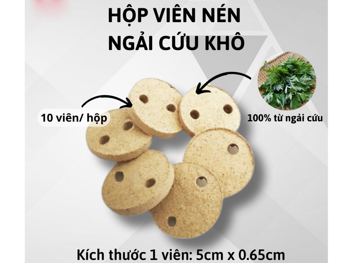 Viên nén ngải cứu khô Darlev tương thích chuẩn với máy xông ngải cứu DLS301.