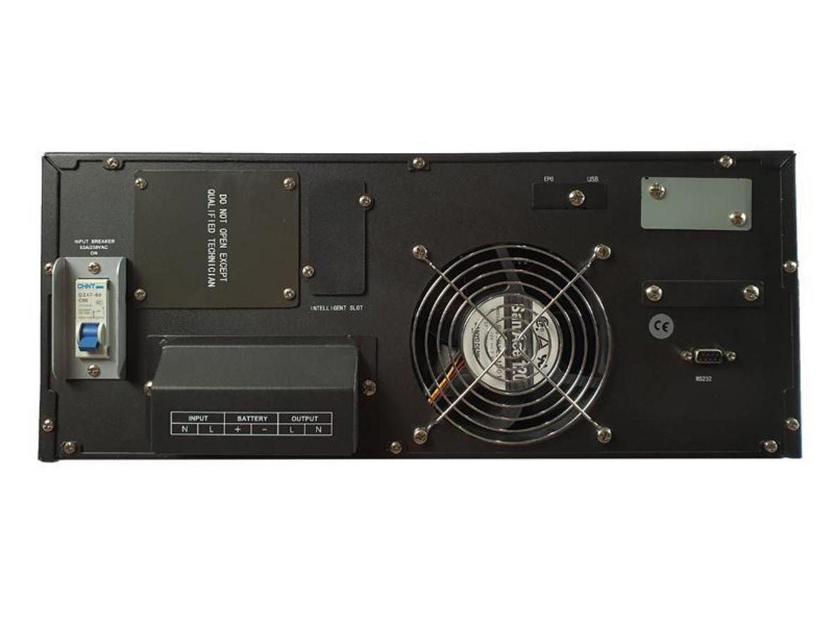 Cấu hình rack và ắc quy ngoài của UPS Sorotec HP9116CR 10KR-XL.