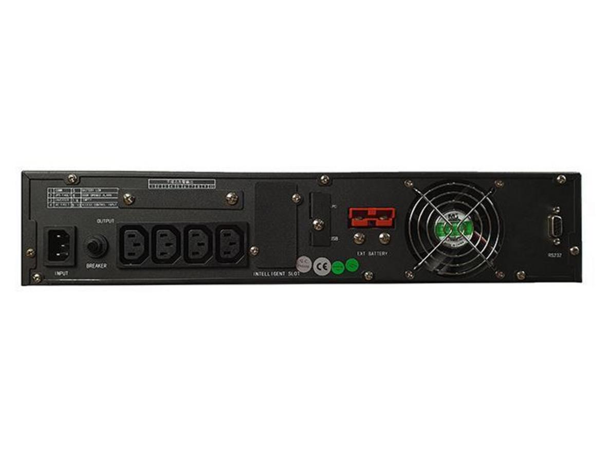 Cổng RS232, USB và thân vỏ sắt sơn tĩnh điện của UPS Sorotec HP9116CR 1KR.