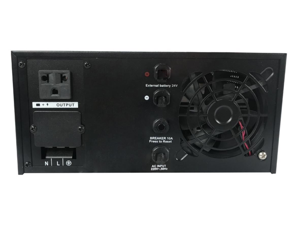 UPS Sorotec IG1200 bảo vệ máy tính, modem và camera bằng sóng sin chuẩn ổn định.