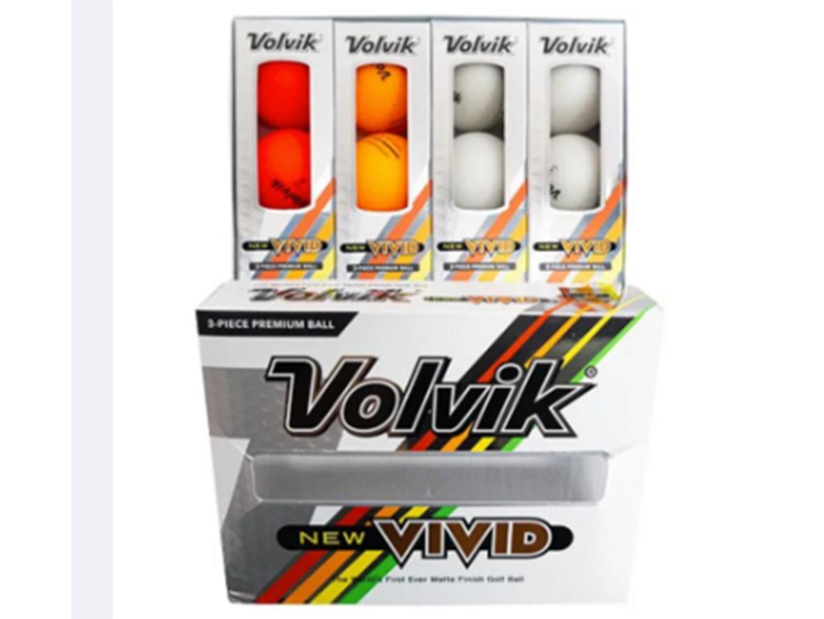 Volvik New Vivid với Matte Finish, 322 mẫu lõm và VAS hỗ trợ đường bay ổn định.