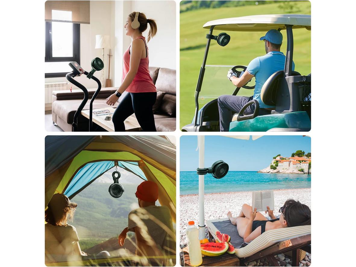 Xoay 720° giúp hướng gió đúng vị trí cần làm mát.